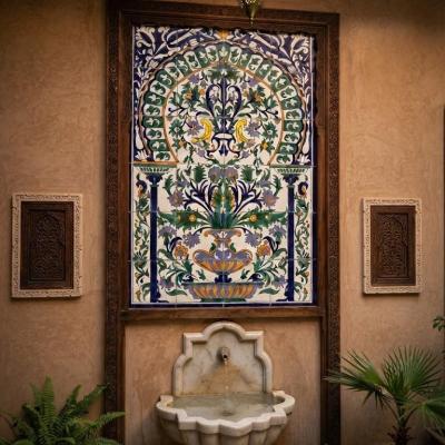 Traditional Handcrafted Ceramic Tile Wall Panel